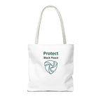 Protect Black Peace Tote Bag