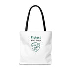 Protect Black Peace Tote Bag