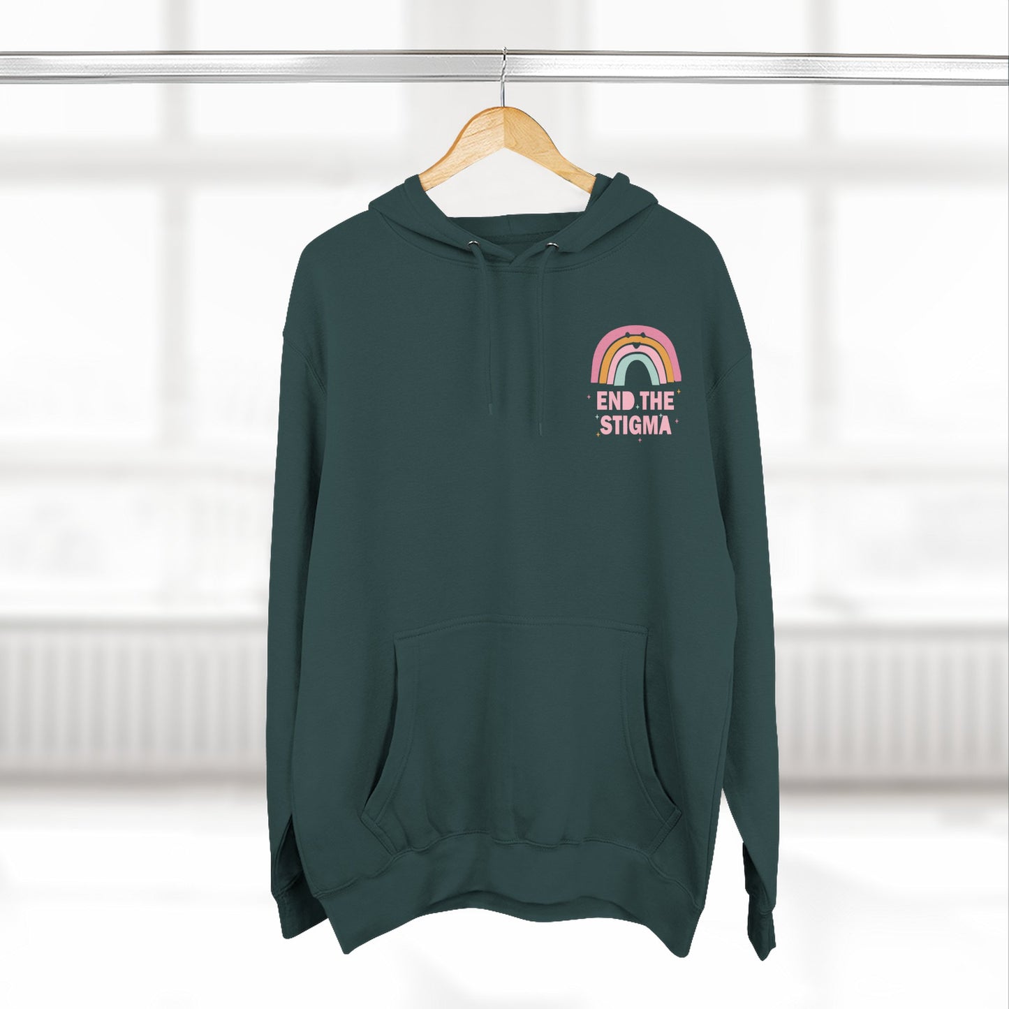 Three-Panel Fleece Hoodie-End the Stigma
