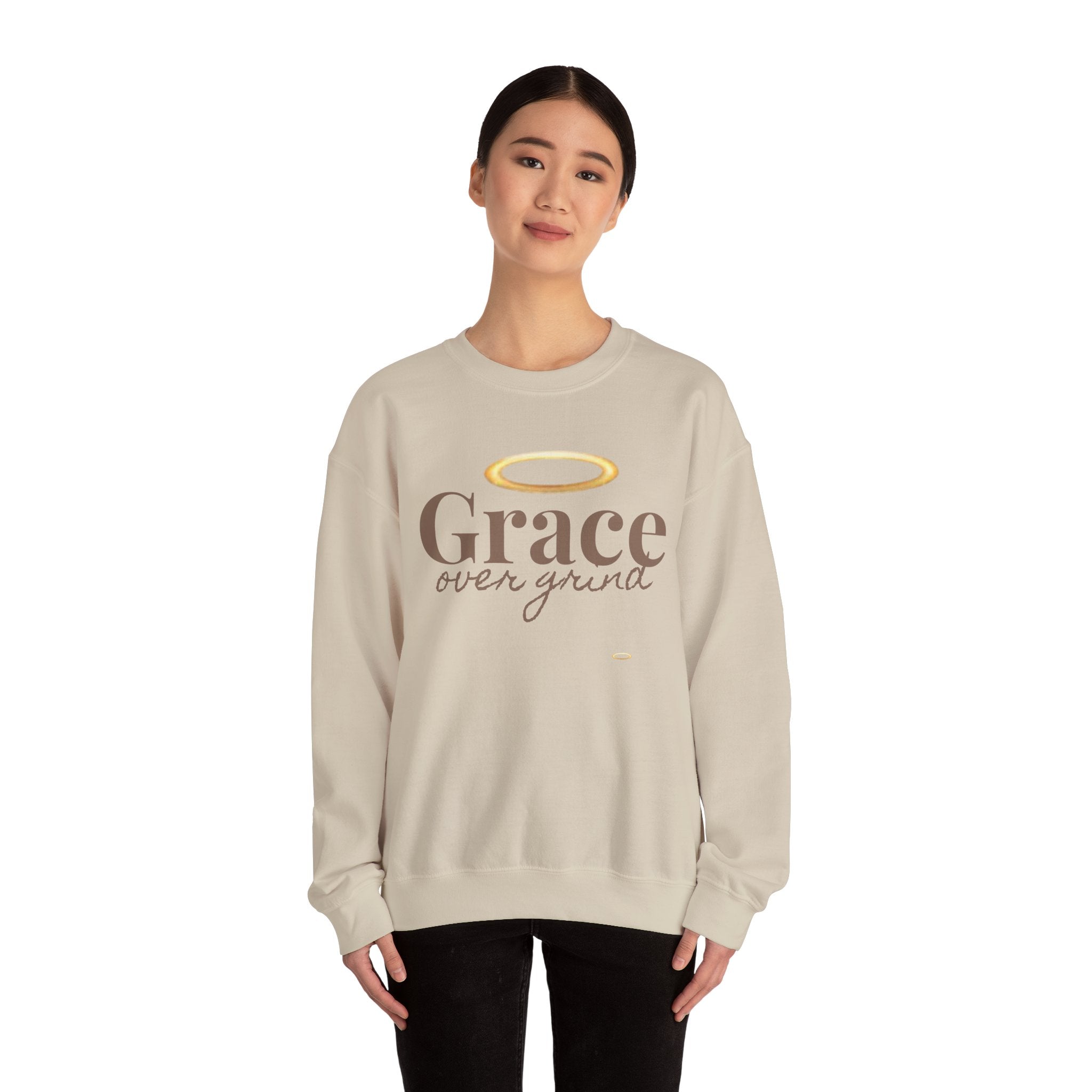 Grace Over Grind™ – Crewneck Sweatshirt