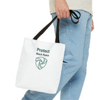 Protect Black Peace Tote Bag