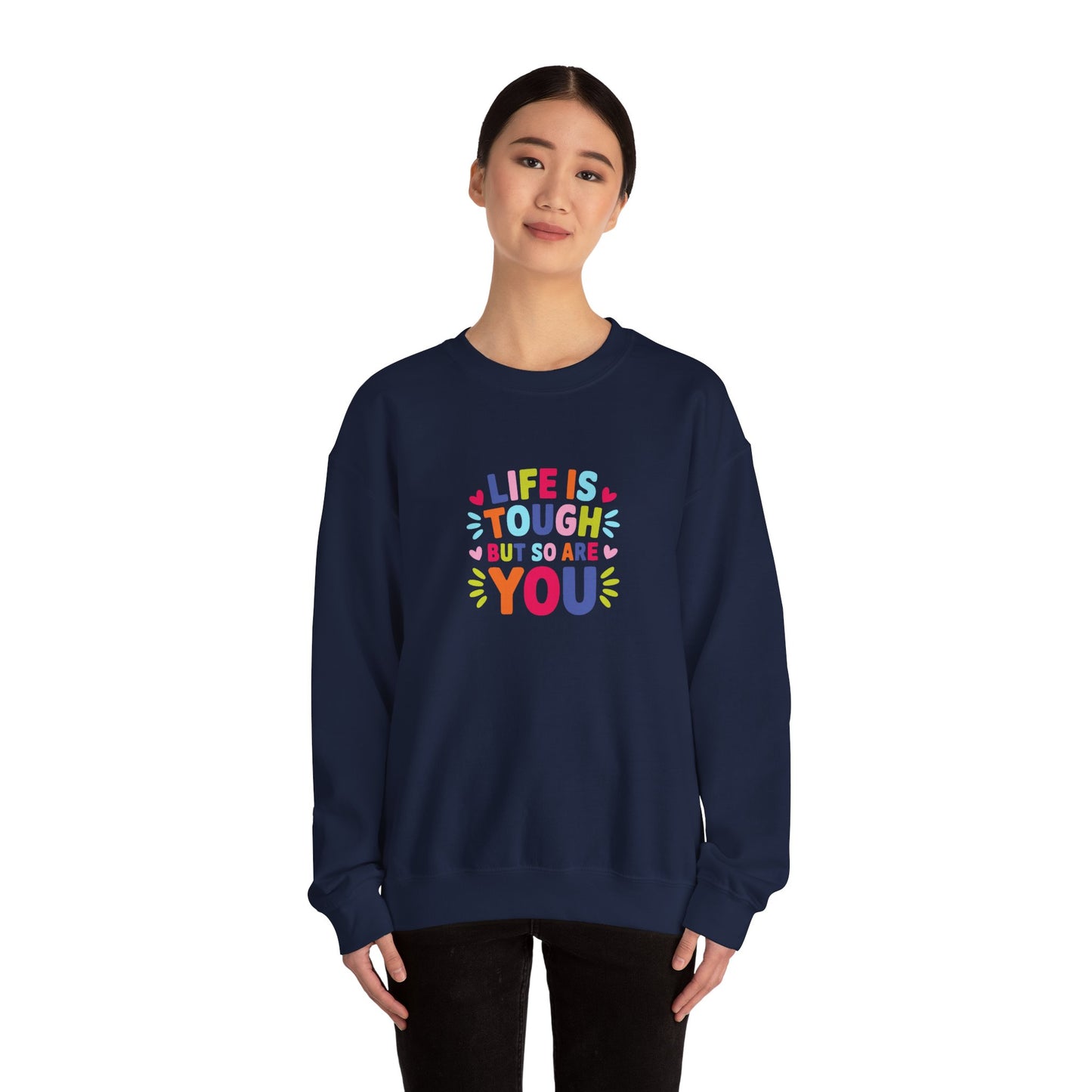 Unisex Heavy Blend™ Crewneck Sweatshirt-Life is Tough