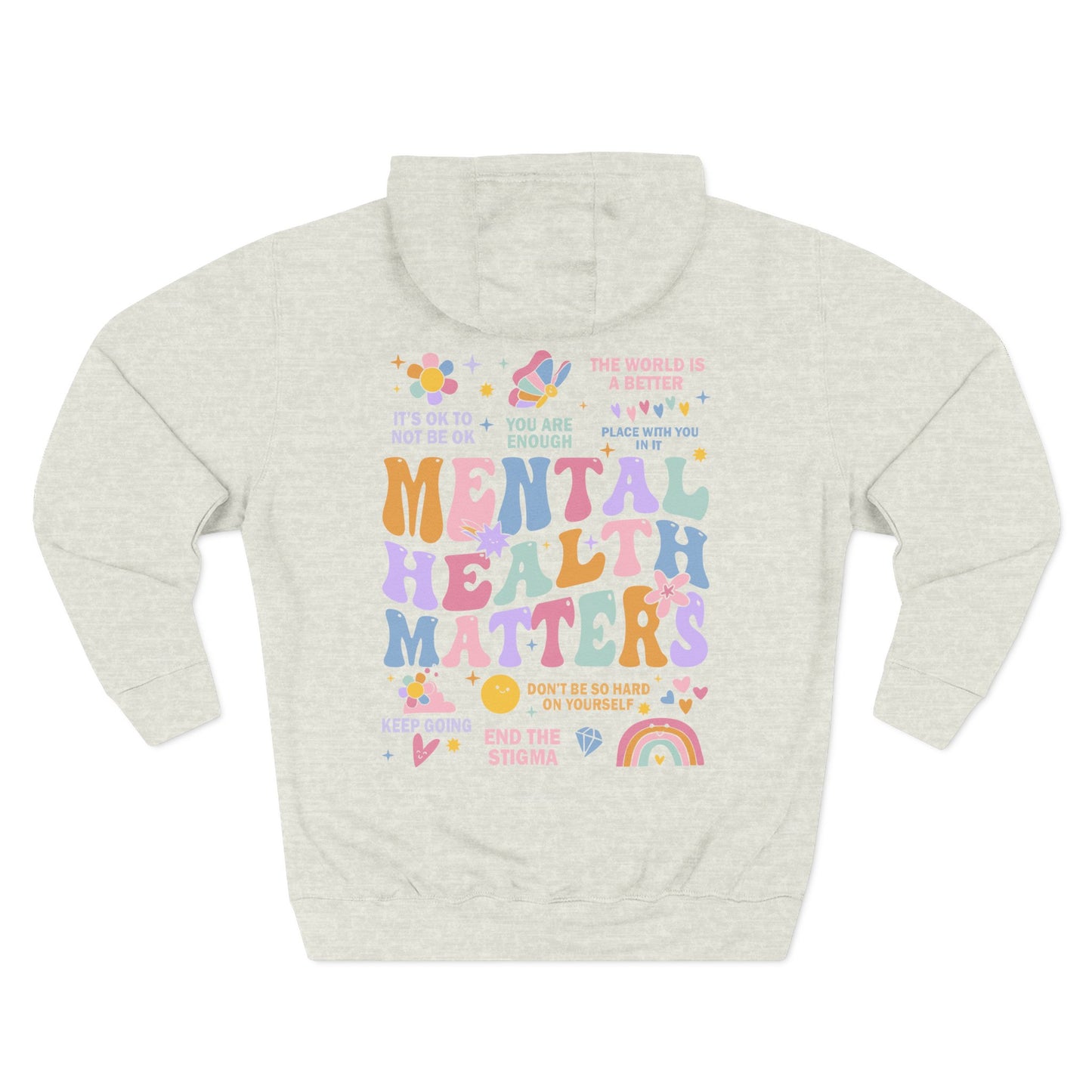 Three-Panel Fleece Hoodie-End the Stigma