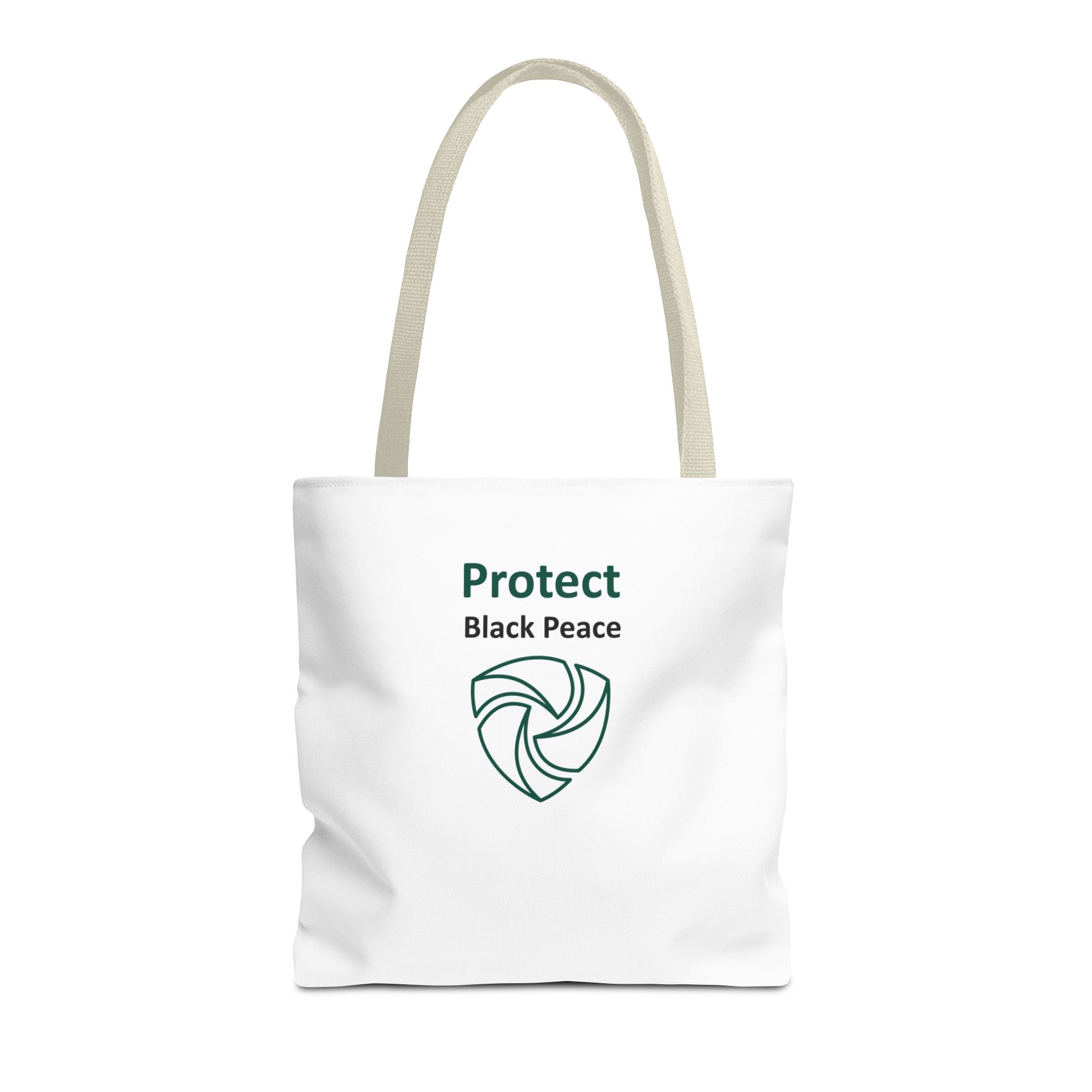 Protect Black Peace Tote Bag